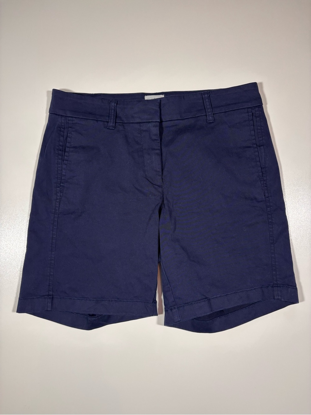 J.Crew Navy Chino Shorts Size 2 Cotton Women's